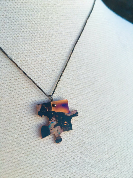 Together Apart Necklace, PUZZLE PIECE
