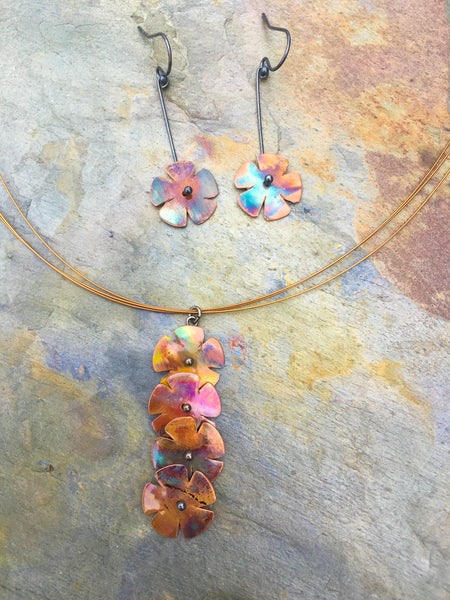 Wildflower Cascade Hook Earrings