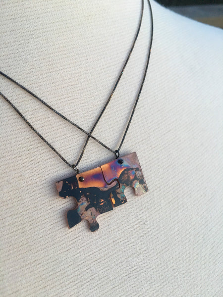 Together Apart Necklace, PUZZLE PIECE