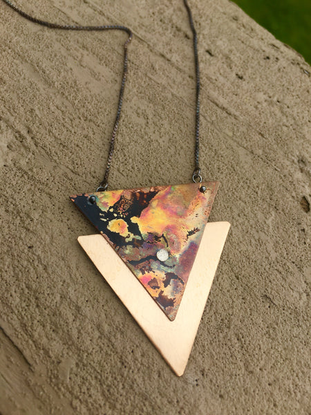 Arrowhead Triangle Necklace ONE OF A KIND