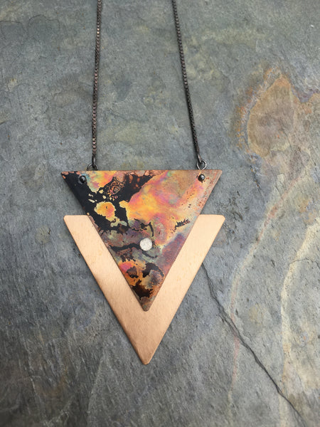 Arrowhead Triangle Necklace ONE OF A KIND