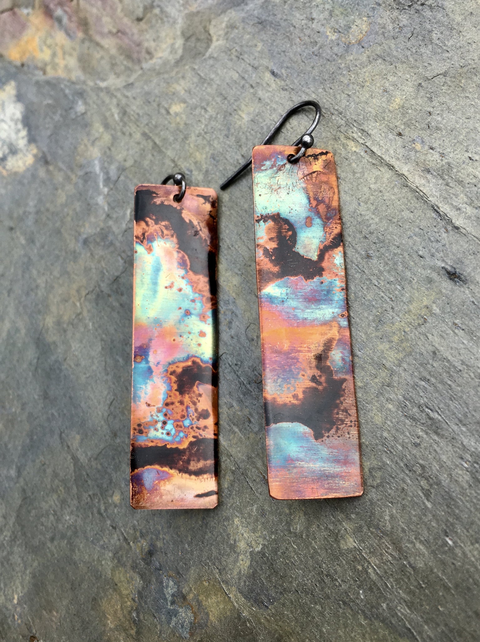 Firepainted Tapestry Earrings MY FIRST DESIGN, CUSTOMER FAVORITE