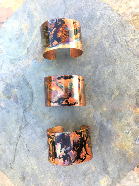 1.5”w Firepainted Cuff